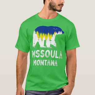 Vintage Retro Missoula Montana Grizzly Bear MT Vac T Shirt