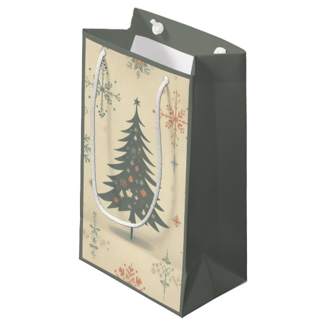 Vintage/Retro modern jul/vinter (Framsidan Vinklad)