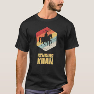 Vintage Retro Mongol Empire/Emperor Genghis Khan T Shirt