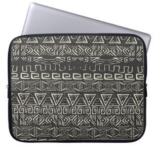 vintage retro mönster. Aztec-bakgrund. Laptop Fodral