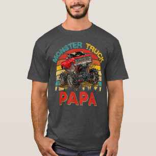 Vintage Retro Monster Lastbil Pappa-drivrutin Älsk T Shirt