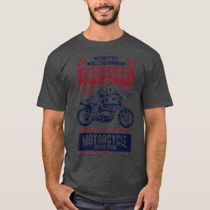 Vintage Retro Motorcle Merch Biker Saker Cafe R T Shirt