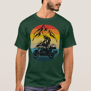 Vintage Retro Mountain Off Road GS Äventyr Moto T Shirt