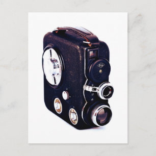 Vintage   Retro Movie Camera Vykort