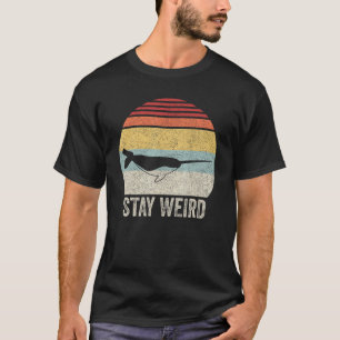 Vintage Retro Narwhal-Konstig T Shirt
