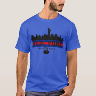 Vintage Retro New York Skyline 716 T Shirt