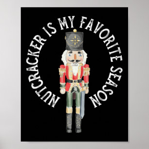 Vintage Retro Nutcracker är min favoritsäsongschr Poster