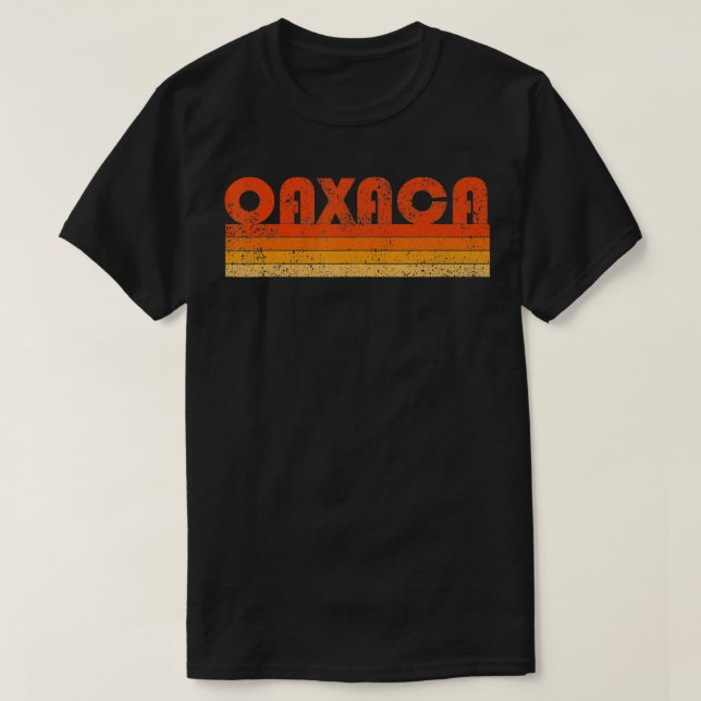 Vintage Retro Oaxaca Mexico T Shirt (Design framsida)