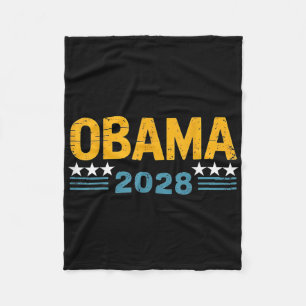 Vintage Retro Obama till president 2028 Manar Kvin Fleecefilt