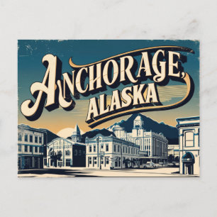 Vintage & Retro of Anchorage, Alaska Vykort