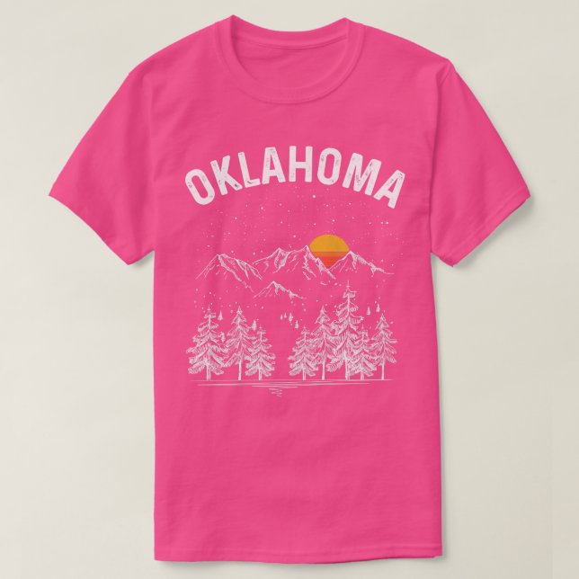 Vintage Retro Oklahoma State T Shirt (Design framsida)