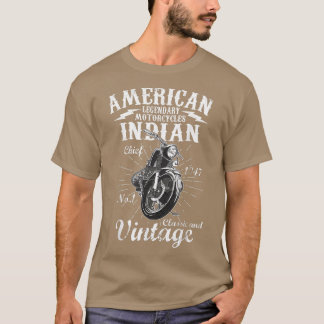 Vintage Retro Old Biker 1947 American Motorcycle T Shirt