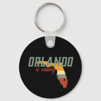 Vintage Retro Orlando Florida USA City Karta