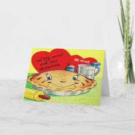 Vintage Retro Paj Valentine Helgkort