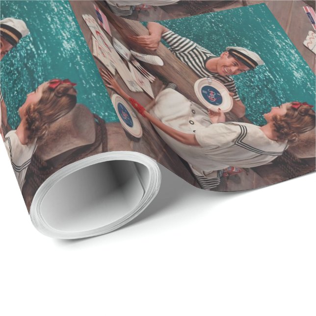 Vintage Retro Par Presentpapper (Rullad Hörn)
