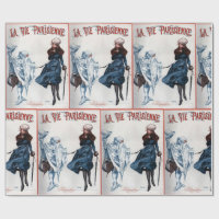Vintage Retro Paris Frankrike jul Art
