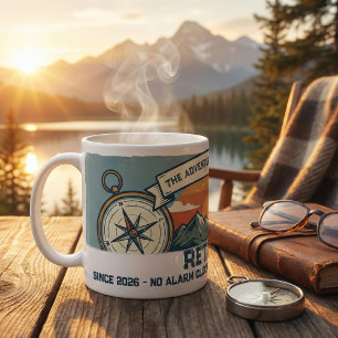 Vintage Retro Pensionär-äventyr Kaffemugg