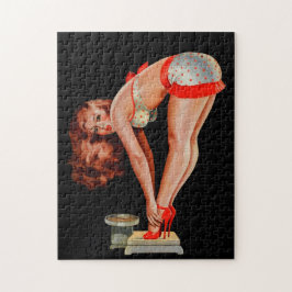 Vintage Retro Peter Driben Pinup Girl on Pussel