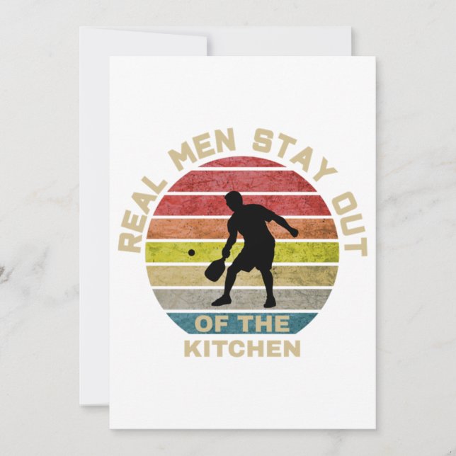 Vintage Retro Pickleball Funny Inbjudningar (Framsida)