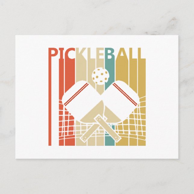 Vintage Retro Pickleball  Vykort (Framsida)