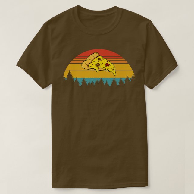 Vintage Retro Pizza Premium5805 T Shirt (Design framsida)