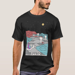 Vintage Retro Pluto nationalpark Besök Pluto Lin T Shirt