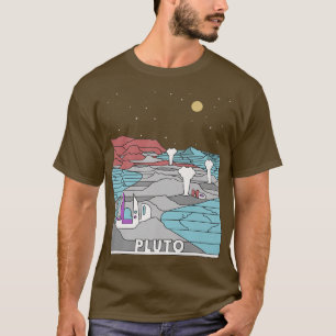 Vintage Retro Pluto nationalpark Besök Pluto Lin T Shirt