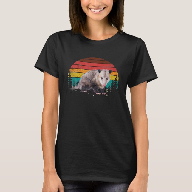 Vintage Retro Possum Lovers T Shirt (Framsida)