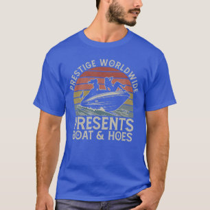 Vintage Retro Prestige Worldwide Presenterar Båtar T Shirt