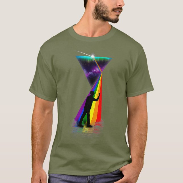 Vintage Retro Prism Darts T Shirt (Framsida)