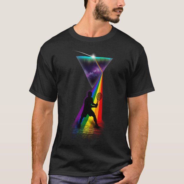 Vintage Retro Prism Tennis T Shirt (Framsida)