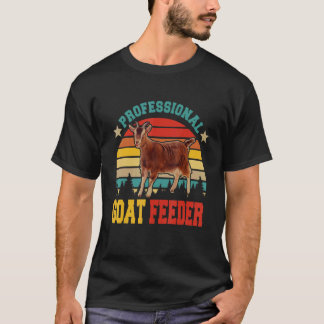 Vintage Retro Professional Goat Feeder  Farmer T Shirt