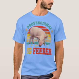 Vintage Retro Professionell Gris Feeder Funny Farm T Shirt