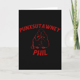 Vintage Retro Punxsutawney Phil Murmeldags- Kort