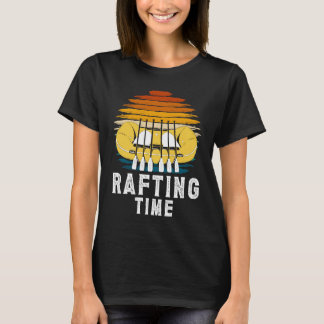 Vintage Retro Raiting Time River Rafter T Shirt