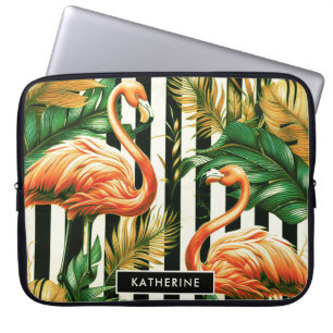Vintage Retro Rand Flamingo Laptop Fodral