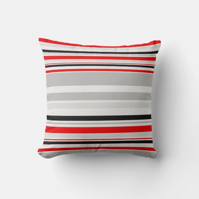 Vintage Retro Rand Mönster Pillow nr 3 Kudde (Framsida)