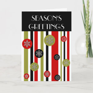 vintage REtro rand, SEASONS GREETINGER Helgkort