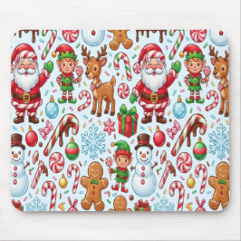 Vintage Retro Red Candy Cane Wonderland Christmas Musmatta