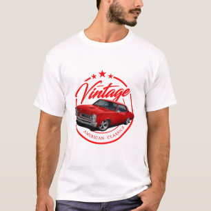 Vintage Retro Red GTO T Shirt