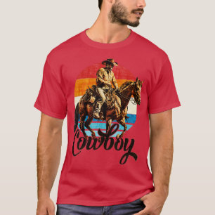 Vintage Retro Rodeo Cowboys Equest T Shirt