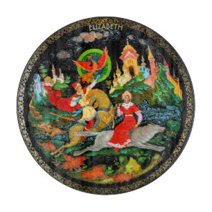 Vintage Retro Russian Fairy Tale Fantasy Colorful