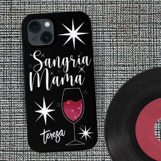 Vintage Retro Sangria Mamma Anpassningsbar