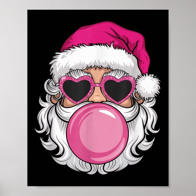 Vintage Retro Santa Bubble Gum Nk Sungle Poster (Framsidan)