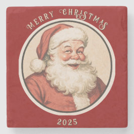 Vintage Retro Santa Stenunderlägg