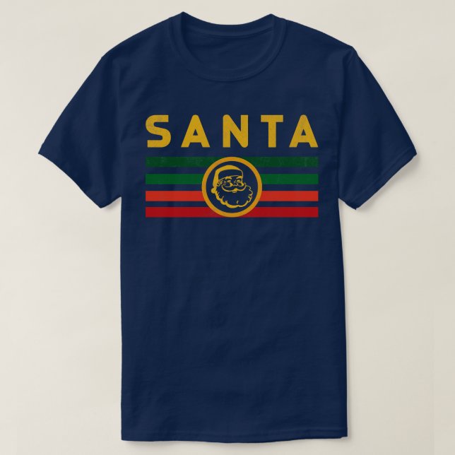 Vintage Retro Santa T Shirt (Design framsida)