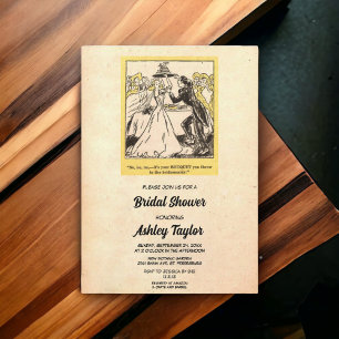 Vintage Retro Sarcasm Bride Funny Möhippa Inbjudningar