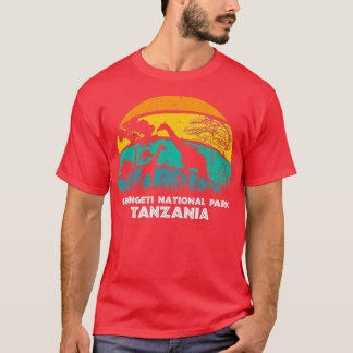 Vintage Retro Serengeti nationalpark 3 T Shirt