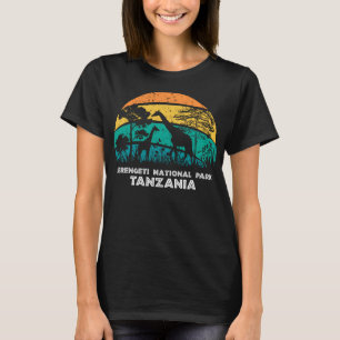Vintage Retro Serengeti nationalpark, Tanzania Af T Shirt
