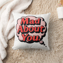 Vintage Retro Serietidning Pop Art "Gal Efter Dig" Kudde